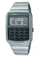 Casio Casio Digital Jam Tangan Calculator Unisex Strap Rantai Silver CA-506-1 Original