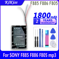 1800mAh KiKiss Powerful F805 F886 F885 (3 line) Battery for Sony NWZ-F885 NW-F886 NW-F887 mp3