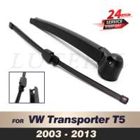 Wiper 16" Rear Wiper Blade &amp; Arm Set Kit Fit For VW Transporter T5 2003-2013 2004 2005 2006 Windshield Windscreen Rear Window
