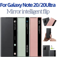Suitable for Samsung Galaxy Note 20/Note20 Ultra 5G Mirror Smart Flip Phone Case LED Cover S-View Cases EF-ZN985