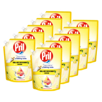 【Pril 淨麗】小蘇打高效/植純萃洗碗精補充包 1000mlx10包/箱(檸檬/草本/檸檬草 強力去油)