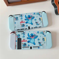 Disney Cartoon Stitch Dockable Case for Nintendo SwitchProtective Cover for Nintendo Switch OLED JoyCon Controller Soft Case