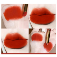 脣釉口紅不掉色不沾杯絲絨霧面(08-)(山楂甜茶)-)(山楂甜茶) 