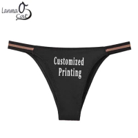 Custom Printing Seamless Women Briefs Underwear Sexy Female T Thongs Underpants