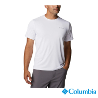 【Columbia 哥倫比亞 官方旗艦】男款-Columbia Hike™快排短袖上衣-白色(UAE14190WT/IS)