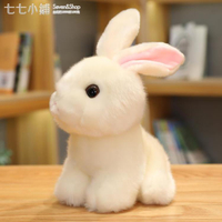 公仔 仿真兔子毛絨玩具韓國可愛兔兔公仔小白兔玩偶少女心娃娃小號女生