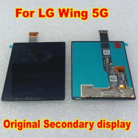 Original Good For LG Wing 5G 3.9" Small Secondary LCD Display Touch Panel Screen Digitizer Assembly Sensor Phone Pantalla Parts