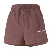 【PUMA】短褲 Team Shorts 女款 莓紅 褲子 小開岔 網球風 鬆緊褲頭(53900549)