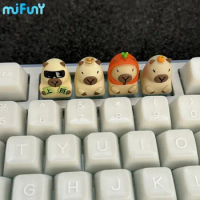 MiFuny Keycap Custom Capybara Anime Keyboard Cap Resin Artisan KeyCaps for Mechanical Keyboard Accessories Cute Keycap 1PC Gift