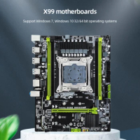 X99 Motherboard Kit LGA 2011 Combos Xeon E5 2678 V3V4 CPU 64GB Memory Gaming PC Placa Mae DDR3/DDR4 NVME M.2 Slot Motherboard