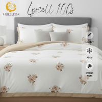 Lady Sultan Sprei dan Bedcover Set Sutra Organik 100S Motif Floral Lembut Adem Warna Awet Lyocell 10