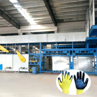YUGONG Work Protection Nitrile Half Dipping Glove Machine Labor Plasti Dipping Waterproof Rubber Latex Gloves Cotton Gloves