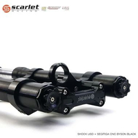 Scarlet Racing - Shock Upside Down Skok Depan USD + Segitiga Byson CNC SILVER