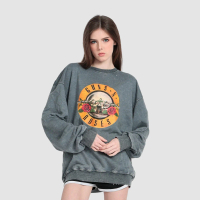 MFS SWEATER / GUNS ROSES / ACID WASH