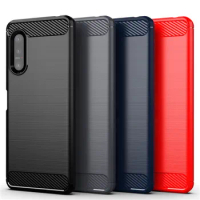 For Sony Xperia 5 II Case Soft Silicone Carbon Fiber Cover Phone Case For Sony Xperia 5 II Protective Cover For Sony Xperia 5 II