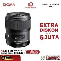 BKP Sigma 35mm f/1.4 DG HSM A Lensa Kamera untuk Nikon Black