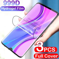 3Pcs Hydrogel Film For Redmi Note 9 8 7 Pro 9S 8T 10 10S 10T Screen Protector For Xiaomi Redmi 9 9T 9A 9C NFC 8A 7A 9AT Film