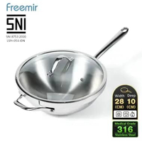 freemir Stainless 316 "Seri Air" - Panci Estetik Mewah Anti Karat Ergonomis Cocok untuk Kado Panci S