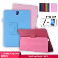 SZOXBY For SAMSUNG Galaxy Tab S3 9.7 Inch SM T820 T825 Leather Tablet Anti-Fall Shockproof Case Cover + Clear Film + Pen