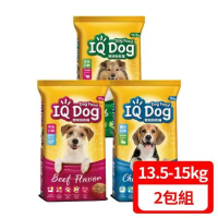 IQ Dog 聰明狗乾糧-多種口味選擇 13.5-15kg (2包組)