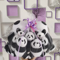 Boneka Panda Jaring Beranak Murah Free/Boneka Parcel Panda Jaring Minii
