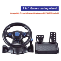 Steering Wheel With Manual Shifter Vibration Controller Computer USB Car Steering-Wheel for Switch/xbox One/360/PS4/PS2/PS3/PC