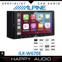 Head Unit Double Din ALPINE iLX-W670E 7 Inch Universal Radio Bluetooth USB Android Auto Apple Carpla
