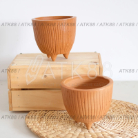 Pot Gerabah Teracotta Motif Lucu Pot Tanaman Hias Rumah Tembikar