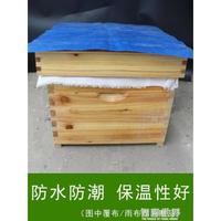 養蜂全套蜜蜂箱帶框巢礎中蜂蜂箱煮蠟杉木養蜂工具成品蜂巢框 ATF