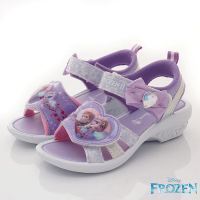 卡通童鞋冰雪奇緣電燈短跟涼鞋款-KT25067紫(中小童段)