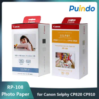 Markurlife Compatible Canon Selphy CP1300 Ink and Paper KP-108IN 3 Color  Ink Cartridges 108 Sheets 4x6 Photo Paper for Canon Selphy CP1500 CP1200