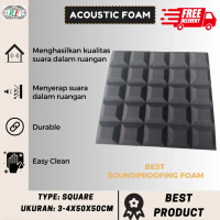 Peredam Suara Ruangan ukuran 4X50X50 cm Busa Acoustic Square Foam sudoku