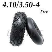 High-Quality 4.10/3.50-4 Tire Thickened Inner Tube Outer Tyre for Electric Scooter Trolley 410/350-4 Pneumatic Wheel Accessories