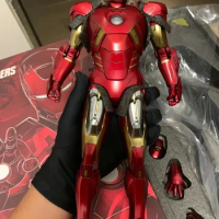 2024 Original Hot Toys 1/6 Mms500-D27 Marvel Avengers Alloy Iron Man Mk7 1/6 Anime Action Figure Collection Model Toys Kid Gifts