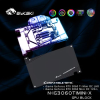 Bykski N-IG3060TIMINI-X GPU Water Block For iGame GeForce RTX 3060Ti Mini OC Graphics Card, Water Cooling Liquid Cooler System