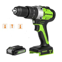 Greenworks Brushless Motor 24V Double Speed Electric Screwdrvier 60N.m Impact Cordless Drill Rechargeable Household Power Tools