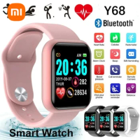 Xiaomi Smart Watch Men Women Kids Gift Bluetooth Music Fitness Sports Bracelet Sleep Monitor Y68 Smartwatch D20 116Plus