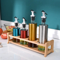 Multifunctional Creative Oil Dispenser, Stylish Stainless Steel Oil and Vinegar Dispenser, Seasoning