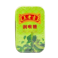 In-stock Wanglaoji throat lozenges [56 Gram   Iron ] Snacks cooling throat lozenges mint candies off