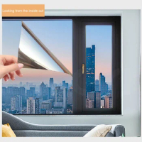 Insulation Window Film Solar Reflective Mirror Color Film Self Adhesive Anti UV Sun Blocking Heat Control Reflect Window Sticker