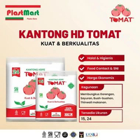 Tomat HD Plastik Putih 15 - Kantong Plastic Kresek Bening - Tas Belanja