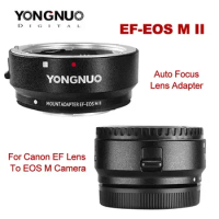 Yongnuo EF-EOSM II Auto Focus Lens Adapter Ring For M5 M6 M50 M200 Camera For Canon EF Mount Lens To Canon EOS M EF-M Mount