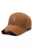Kings Collection UC刺繡棕色可調節棒球帽 KCHT2390