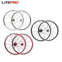 Litepro S21 74X130 100X135MM Wheelset Folding Bicycle 20Inch 406 451 Disc V Brake Wheel 4Sealed Bearings 11 Speed Wheels Rim