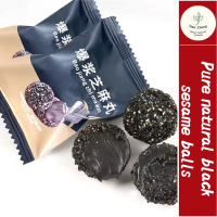 [Pure Natural] Popcorn Black Sesame Ball Snacks Healthy Snacks[ Pure Natural ] Explosive Black Sesam