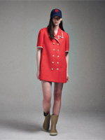 Classic Mini Dress Double Red F