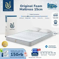 Uniland Sleep Kasur Busa Original 15cm Foam Mattress Box Free Bantal & Free Ongkir Jawa Bali 90 x 20