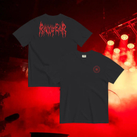 May include Two black t- shirts. One displays the red text NUKEFEAR across the back. The other shirt