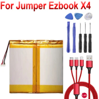 Battery For Jumper Ezbook X4 NV-2874180-2S Smart E17 MT133 Smartbook 133S Tablet Accumulator 7.6V Batterie 7-wire Plug