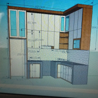 kitchen set minimalis ibu Sri Wahyuni jati asih Lemari 4 le maripakaian